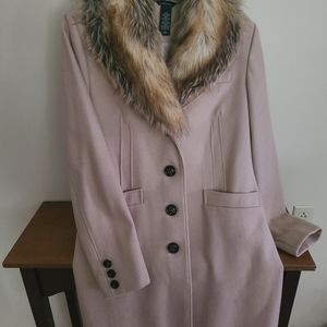 Ladies size Large wool coat  Camel color
